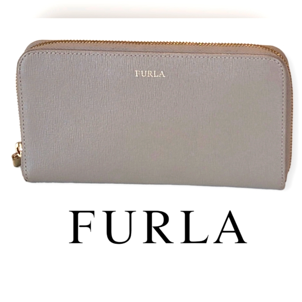 Furla Women's Gray Babylon All Zip Around Long Wallet